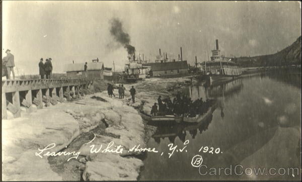 1920 Leaving White Horse YT Canada Yukon Territory