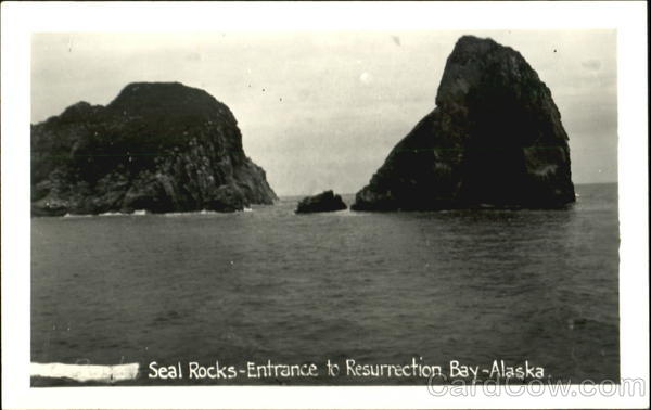 Seal Rocks Entrance To Resurrection Bay Scenic Alaska
