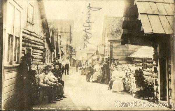 Street Scene Tenakee Alaska W. H. Case