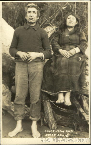 Chief John And Queen Annie Native Americana