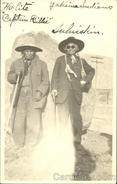 Rare Yakima Indians Ho-Lite & Captain Billie 1917 Native Americana