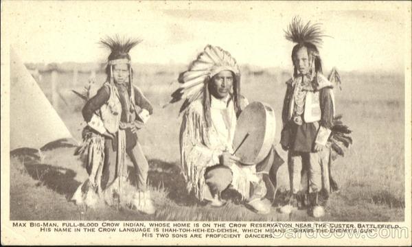 Max Big Man Crow Indian Native Americana