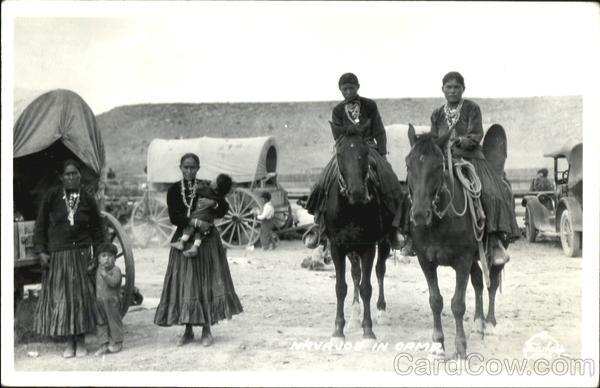 Navajos In Camp Native Americana