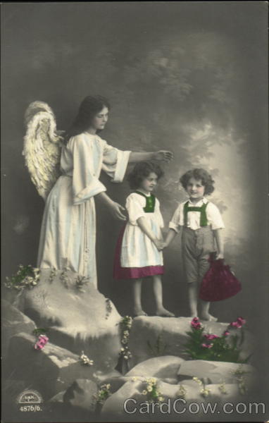 Angel with Children - Tinted
