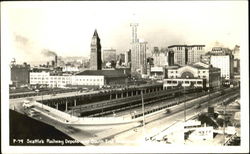 Railway Depots And South End Business Postcard