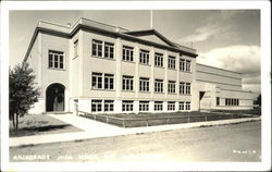 High School And Auditorium Anchorage, AK Postcard Postcard