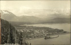 Aerial View Seward, AK Postcard Postcard