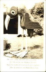 Indian Rain Bird Ketchikan, AK Native Americana Postcard Postcard