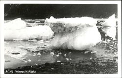 Icebergs In Alaska Postcard