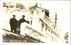 Tough Winter Trip Alaska Postcard