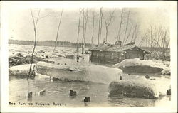 See Jam On Tanana River Postcard