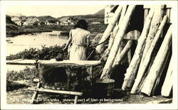 Wash Day In Unalaksa Unalaska, AK Postcard Postcard