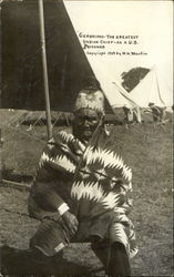 Geronimo As A U. S. Prisoner Postcard