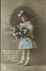 Peaceful Birthday Hours Be Yours Postcard