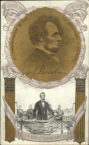 Lincoln Delivering The Gettysburg Address President's Day