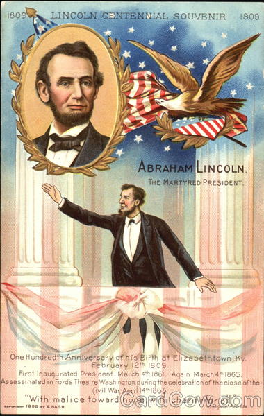 Lincoln Centennial Souvenir 1809 – 1909 President's Day