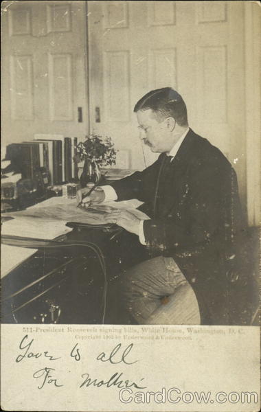 President Roosevelt Signing Bills, White House Washington District of Columbia