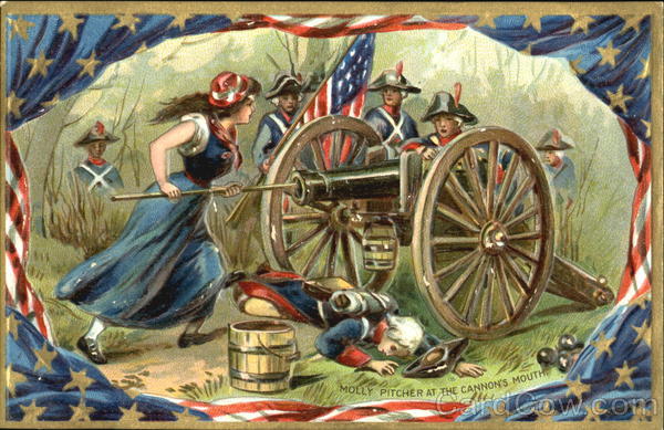 Molly Pitcher At The Cannon's Mouth Patriotic