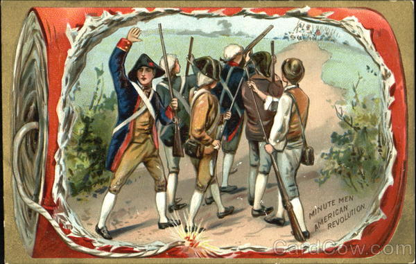 Minute Men American Revolution Patriotic