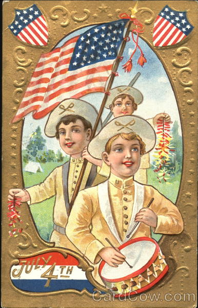 July 4th Greetings Children 4th of July