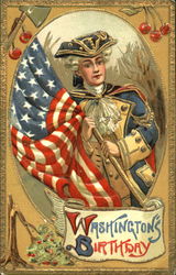 Washington's Birthday Postcard