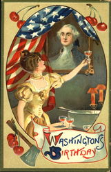 Washington's Birthday Postcard