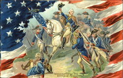Washington At The Battle Of Princeton Postcard