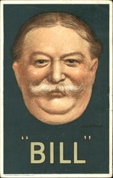 Old "Bill" William Howard Taft Postcard