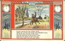 Paul Revere's Ride No. 7 Postcard