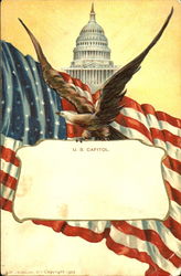 U. S. Capitol Patriotic Postcard Postcard