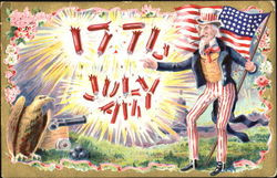 1776 July 4th Postcard