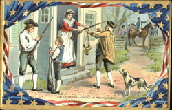 Call To Arms American Revolution Postcard