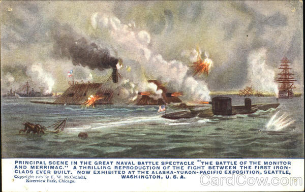 Principal Scene In The Great Naval Battle Spectacle New York