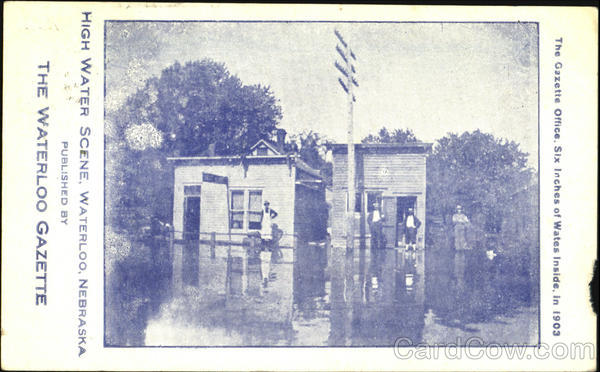 High Water Scene Waterloo NB Canada New Brunswick