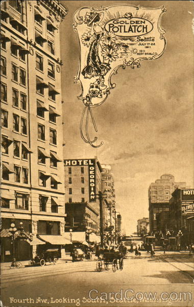 Fourth Ave. Looking South Seattle Washington