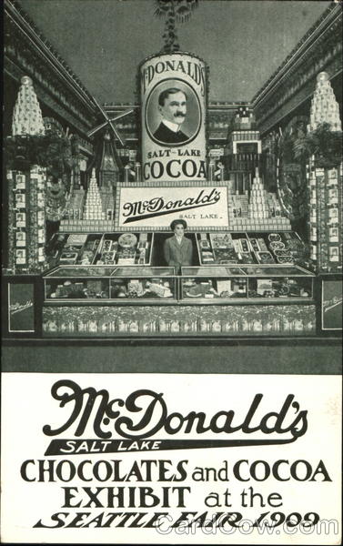 Chocolates And Cocoa Exhibit Seattle Washington 1909 Alaska Yukon-Pacific Exposition