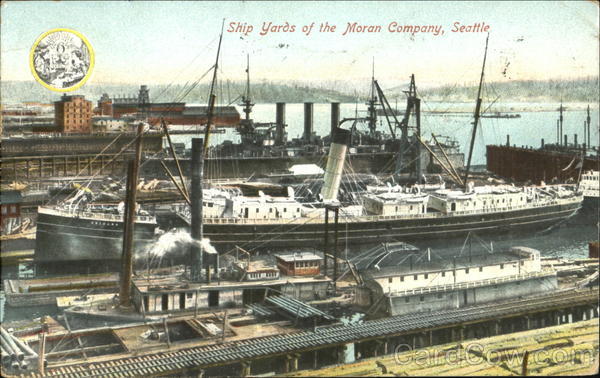 Ship Yards Of The Moran Company Seattle Washington