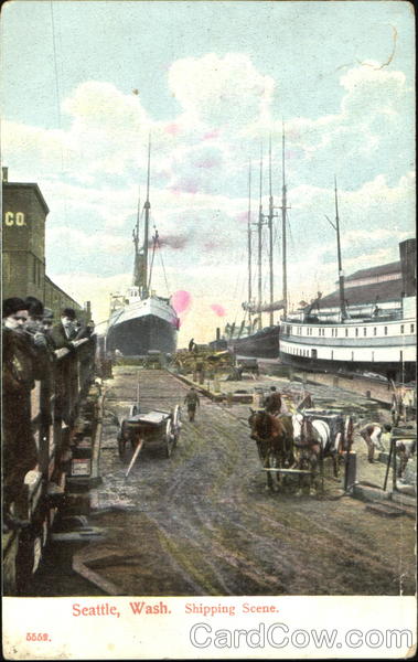 Shipping Scene Seattle Washington