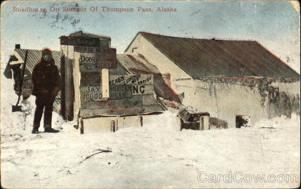 Roadhouse On Summit Of Thompson Pass Alaska