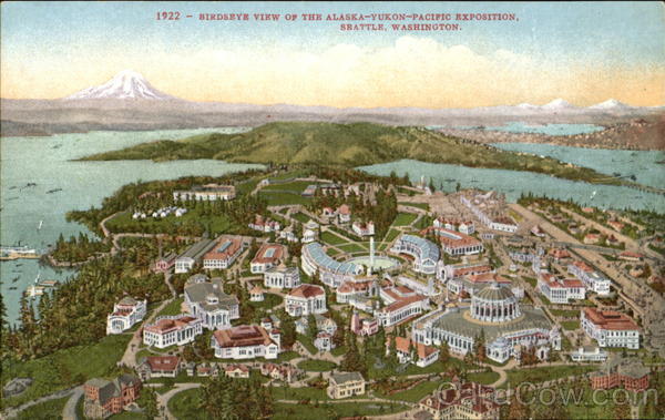 Birdseye View Of The Alaska – Yukon – Pacific Exposition Seattle Washington