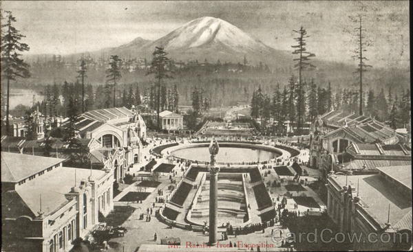 Mt. Rainier Front Exposition Seattle Washington