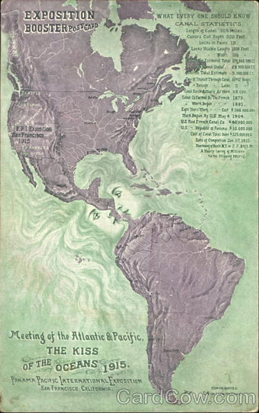 The Kiss Of The Oceans 1915 Panama-Pacific Exposition