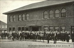 Live Elks From Aberdeen Washington Postcard Postcard