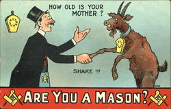 Are You A Mason? Postcard