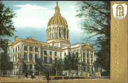 State Capitol Gold Embossed Postcard