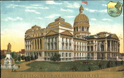 Capitol Building Gold Embossed Postcard