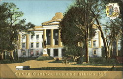 State Capitol Building Gold Embossed Postcard