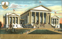 State Capitol Gold Embossed Postcard