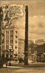 Totem Pole, Pioneer Square Postcard