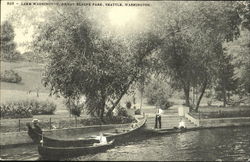 Lake Washington, Denny Blaine Park Postcard